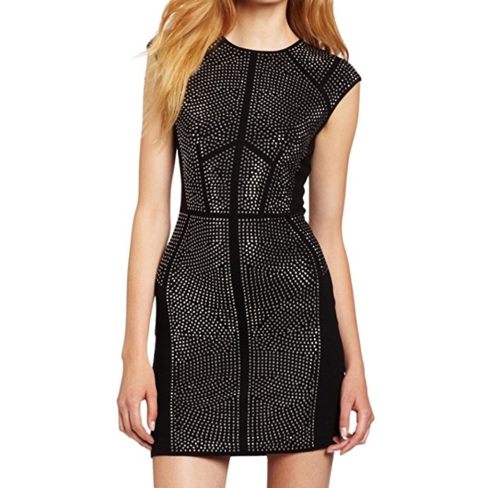 Rebecca Taylor Nailhead Black cocktail Dress Small